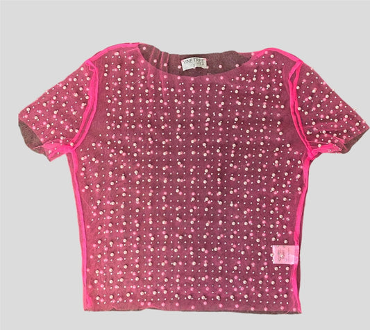 Pink studded top