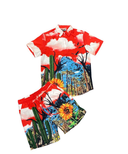 Short Desert Set - Red