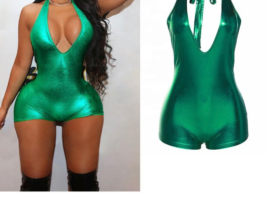 Mystique Green Romper